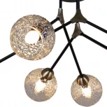 Потолочная люстра на штанге ILLUMICO IL0264-6CSQ-79 BK AB (220V)