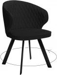 Стул DikLine 249 поворотный, K21 черный, ножки черные