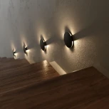 Подсветка для лестниц и ступеней встраиваемая Elektrostandard Step MRL LED 1119 черный (220V, круглые)