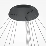 Подвесной светильник ярусный светодиодный Maytoni Rim MOD058PL-L200BK (220V, на тросе)