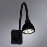 Бра на гибкой ножке для чтения Arte Lamp Cercare A4107AP-1BK (LED, 220V, выключатель)