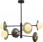 Потолочная люстра ярусная на штанге ST Luce Noon SL1521.423.06 Черный/Дымчатый, Белый G9 6*5W 4000K (220V)