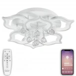 Потолочная люстра ярусная Natali Kovaltseva HIGH-TECH LED LAMPS 82028 (регулировка яркости, 220V, пульт управления, цветы)