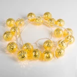 Гирлянда Eurosvet 400-003 золото/теплый белый с эффектом мерцания