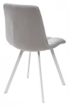 Стул CHILLI SQUARE UF860-02B серо-голубой, ткань/ белый каркас