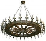 Подвесная люстра Тарьсма Фаэтон-28 FT28LPTRH125 (220V, на цепи, подсвечник, свеча)