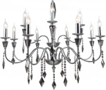 Подвесная люстра Grace 1053/09/12P (220V, хрусталь, подвески, на цепи, подсвечник, свеча)