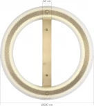 Потолочный светильник круглый ST Luce Fagy SL6245.212.01 золотистый/Прозрачный LED 1*40W 4000K (220V, круглые)