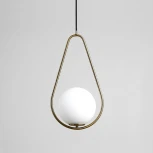 Подвесной светильник Hoop Drop Brass ImperiumLoft Hoop-Drop01 (213739-26) (220V, на проводе, шар)