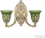 Бра Bohemia Verona 7211B12/2/210 GW P2 U Clear-Green/H-1I