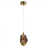 Подвесной светильник Odeon Light Gemme 7112/4LC коричневый/коньячн. стекло/металл IP20 LED 4W 300Лм 3000K 200° 220V