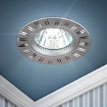 Встраиваемый точечный светильник ЭРА KL33 AL/SL/1 (12V, круглые)