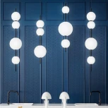 Подвесной светильник White Beads Pendant C ImperiumLoft 40.2133-0 (189528-22) (LED, 220V, на проводе, шарики, бусы)