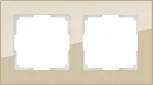 Рамка на 2 поста Favorit (шампань,стекло) Werkel W0021111 (a050796)