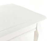 Стол Кабриоль, Эмаль белая/Патина серебро, Аврора