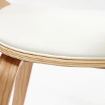 Стул VIMTA (mod.8021) натуральный/белый (дерево / экокожа)