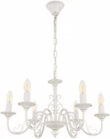 Подвесная люстра Arte Milano AM342620 342620/6 WT+SL (220V, на цепи, подсвечник, свеча)