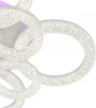 Потолочная люстра светодиодная Escada Alunit 10296/8LED BL 110Вт, с ПДУ, металл/акрил, белый/прозрачный (220V)