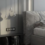 Рамка на 4 поста (черный алюминий) Werkel W0043508 (a066332)