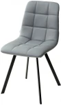 Стул CHILLI SQUARE HK017-12 серый джинсовый, PU/ черный каркас