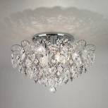 Потолочная люстра Eurosvet Crystal 10081/6 хром / прозрачный хрусталь