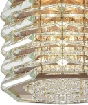 Подвесной светильнк ST Luce Strozzi SL6137.203.08 медь/прозрачный E14 8*40W (220V, на цепи, круглые)