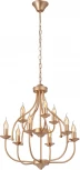 Подвесная люстра Vitaluce V1863-8/9, 9xE14 макс. 40Вт V1863-8/9 (220V, на цепи, подсвечник, свеча)