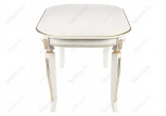 Стол Woodville Romeo молочный патина / патина золото 438325