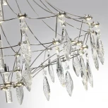 Подвесная большая люстра Odeon Light Flamenco 6699/51L хром/металл/хрусталь IP20 LED 51W (220V, на проводе)