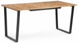 Стол раскладной Notta Лота Лофт 120 25 мм черный матовый / дуб вотан 489668