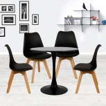 Комплект из 4-х стульев Eames Bon чёрный Bradex Home FR 0024K