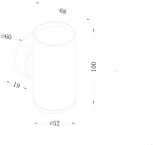 Настенный светильник (бра) FOCUS S GU10х1 10Вт IP 20 Maytoni Technical C068WL-01W (220V, круглые)