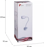 Настенный светильник с выключателем светодиодный для чтения Reluce 86202-9.2-001MN LED5W WT (220V)