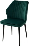 Стул SEATTLE-V ЗЕЛЕНЫЙ #19, велюр / черный каркас