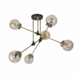 Потолочная люстра на штанге Citilux Планета CL105165 (220V, шарики, молекулы)