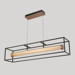 Подвесной светильник iLedex Look 4737-90 MBK+SGD (220V, пульт управления, на проводе)