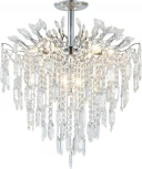 Потолочная люстра на штанге Escada Neda 2135/8P Chrome 8x40Вт E14, металл/хрусталь, хром/прозрачный (220V)