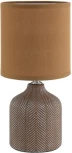 Настольная лампа Lumion Inina 8175/1T коричневый, керамика/текстиль E14 1*40W 220V (выключатель, круглые)