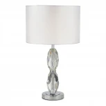 Настольная лампа ST Luce Lingotti SL1759.104.01 Хром, Голубой/Белый E27 1*40W