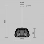 Подвесной светильник Maytoni Kirigami MOD409PL-01B (220V, на проводе)