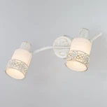 Спот на штанге Eurosvet 20025-20026 20025/2 белый с золотом (220V, круглые)