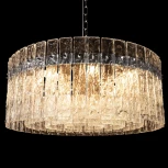 Подвесная люстра Loft It Nevada 10297/600 Nickel (220V, хрусталь, на цепи, круглые)