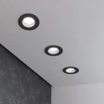 Встраиваемый точечный светильник Elektrostandard 122 MR16 серебро/черный