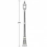 Наземный фонарь Oasis Light 83409L W (220V, IP44)