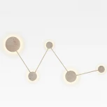 Настенный светильник Odeon Light Travertino 6625/25WL IP20 LED 25W 3000K 220V бежевый/металл/травертин (круглые)