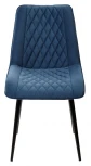 Стул Поль синий #29, велюр / черный каркас, 4 шт./ 1 к.