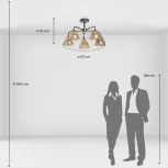 Потолочная люстра на штанге De City Альфа 324017905 (220V)