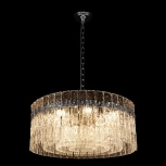 Подвесная люстра Loft It Nevada 10297/600 Nickel (220V, хрусталь, на цепи, круглые)