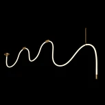 Подвесной светильник светодиодный с гибким неоном Loft It Thread 10388B Brass (220V)