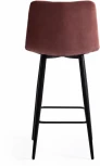 Стул полубарный CHILLY (mod. 7095пб ) / 1 шт. в упаковке (Ткань,Металл /Коралловый,Черный)